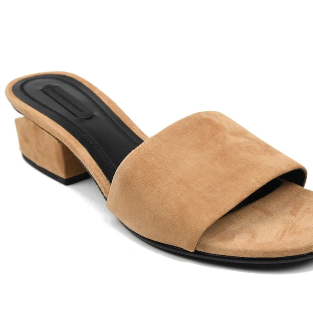 Alexander Wang Lou Suede Sandal with Rhodium